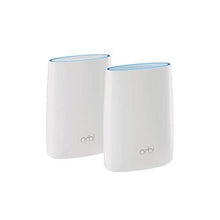 Load image into Gallery viewer, NETGEAR Orbi Tri-band Whole Home Mesh WiFi System with 3Gbps Speed (RBK50) – Router & Extender Replacement Covers Up to 5,000 sq. ft., 2-Pack Includes 1 Router & 1 Satellite White