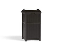 Load image into Gallery viewer, Suncast 33 Gallon Can Resin Outdoor Trash Hideaway with Lid Use in Backyard, Deck, or Patio, Brown