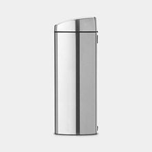 Load image into Gallery viewer, Brabantia Rectangular Touch Bin, 6 Gal / 25L, Matte Steel Finger Print Proof
