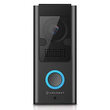 Load image into Gallery viewer, Amcrest 1080P Video Doorbell Camera Pro, Outdoor Smart Home 2.4GHz WiFi Doorbell Camera (Wired Power), MicroSD Card, PIR Motion Detect, RTSP, IP55 Weatherproof, 2-Way Audio, 140º Wide-Angle AD110