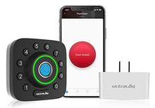Load image into Gallery viewer, ULTRALOQ Smart Lock U-Bolt Pro + Bridge WiFi Adaptor, 6-in-1 Keyless Entry Door Lock with WiFi, Bluetooth, Biometric Fingerprint and Keypad, Smart Door Lock Front Door, Deadbolt Lock Edition
