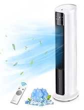 Load image into Gallery viewer, 3-1 Evaporative Air Cooler,1.8 Gal Removable Water Tank 43''Bladeless Tower Fan with Cooling &Humidifying Function,60°Oscillating Swamp Fan,3 Speeds,10H Timer for Room