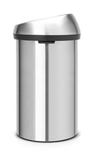 Load image into Gallery viewer, Brabantia Touch Trash Can 16 gallon/60 liter - Matte Steel Fingerprint-Proof, 484506