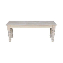 Load image into Gallery viewer, International Concepts Farmhouse Bench, Unfinished