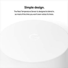 Load image into Gallery viewer, Google Nest Temperature Sensor 3 Pack - Nest Thermostat Sensor - Nest Sensor That Works with Nest Learning Thermostat and Nest Thermostat E - Smart Home