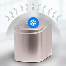 Load image into Gallery viewer, Prime Home Direct Ice Makers Countertop - Ice Maker Machine for Counter top Makes Ice Cubes in 8 Minutes, 26 Lbs of Ice in 24 Hrs - Ice Machine includes Scoop and Basket - Portable Ice Maker - Silver