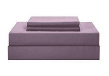 Load image into Gallery viewer, Chic Home CS2426 10 Piece Lea Complete Pleated Ruffles and Reversible Printed Queen Bed in a Bag Comforter Set Plum Sheets Included