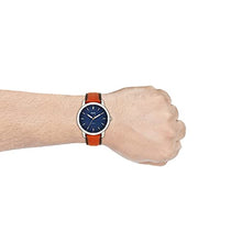 Load image into Gallery viewer, Fossil Men's Minimalist Quartz Leather Casual Watch Watch, Color: Silver/Blue, Brown (Model: FS5304)