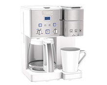 Load image into Gallery viewer, Cuisinart SS-15W Maker Coffee Center 12-Cup Coffeemaker and Single-Serve Brewer, White Stainless Steel