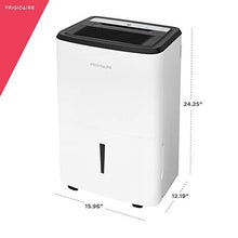 Load image into Gallery viewer, Frigidaire White Energy Star 50-Pint Portable Dehumidifier with Built-in Pump | Humidity Control | 24-Hour Timer | Washable Filter | for Attic, Basement, Bedroom, Bathroom | FFAP5033W1