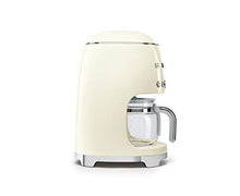 Load image into Gallery viewer, Smeg Retro Style Coffee Maker Machine, 17.3 x 12.8 x 11.3, Cream