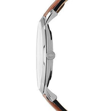 Load image into Gallery viewer, Fossil Men's Minimalist Quartz Leather Casual Watch Watch, Color: Silver/Blue, Brown (Model: FS5304)