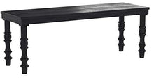 Load image into Gallery viewer, Signature Design by Ashley Dannerville Rustic Cotage Accent Bench, Antique Black