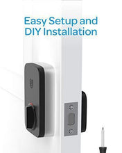 Load image into Gallery viewer, U-Bolt Pro Bluetooth Enabled Fingerprint and Keypad Smart Deadbolt + Bridge WiFi Adaptor | 6-in-1 Keyless Entry | Control Remotely Via Smartphone | Fingerprint ID | Anti-peep Code | Auto Unlock & Lock
