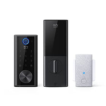 Load image into Gallery viewer, eufy Security Smart Lock Touch, Remotely Control with Wi-Fi Bridge, Fingerprint Keyless Entry Door Lock, Bluetooth Electronic Deadbolt, Touchscreen Keypad, BHMA Certified, IP65 Weatherproof