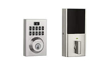 Load image into Gallery viewer, Kwikset 99140-019 SmartCode 914 Modern Contemporary Smart Lock Keypad Electronic Deadbolt With SmartKey Security and Z-Wave Plus, Satin Nickel