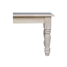 Load image into Gallery viewer, International Concepts Farmhouse Bench, Unfinished