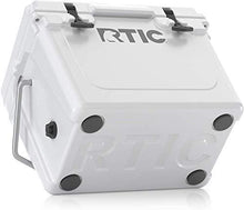 Load image into Gallery viewer, RTIC Hard Cooler, 20 qt, White, Ice Chest with Heavy Duty Rubber Latches, 3 Inch Insulated Walls