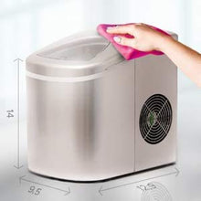 Load image into Gallery viewer, Prime Home Direct Ice Makers Countertop - Ice Maker Machine for Counter top Makes Ice Cubes in 8 Minutes, 26 Lbs of Ice in 24 Hrs - Ice Machine includes Scoop and Basket - Portable Ice Maker - Silver