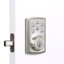 Load image into Gallery viewer, Kwikset 98880-004 SmartCode 888 Smart Lock Touchpad Electronic Deadbolt Door Lock with Z-Wave Plus Featuring SmartKey Security in Satin Nickel