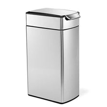 Load image into Gallery viewer, simplehuman 40 Liter / 10.6 Gallon Slim Touch-Bar Kitchen Trash Can, Brushed Stainless Steel
