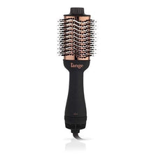 Load image into Gallery viewer, L’Ange Hair Le Volume 2-in-1 Volumizing Brush Blow Dryer | Black 75MM Round Vent Hot Air Brush and Hair Dryer for Blow Drying All in One | Titanium Finish for Smooth, Frizz-Free Hair