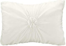 Load image into Gallery viewer, Chic Home Halpert 6 Piece Comforter Set Floral Pinch Pleated Ruffled Designer Embellished Bedding with Bed Skirt and Decorative Pillows Shams Included, Queen White