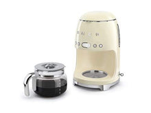 Load image into Gallery viewer, Smeg Retro Style Coffee Maker Machine, 17.3 x 12.8 x 11.3, Cream
