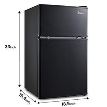 Load image into Gallery viewer, Midea 3.1 Cu. Ft. Compact Refrigerator, WHD-113FB1 - Black