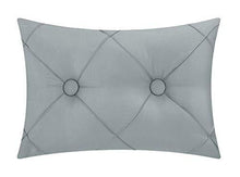 Load image into Gallery viewer, Chic Home Mykonos 20 Piece Comforter Set Striped Ruched Ruffled Embossed Bag Sheets Window Treatments Decorative Pillows Shams Bed Skirt Included, King, Gray
