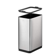 Load image into Gallery viewer, EKO Phantom-T 50 Liter / 13.2 Gallon Vertical Motion Sensor Trash Can, Brushed Stainless Steel Finish
