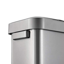 Load image into Gallery viewer, EKO EK9262MT-45L Horizon 45 Liter/11.9 Gallon Rectangular Motion Sensor Trash Can, Brushed Stainless Steel Finish