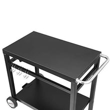 Load image into Gallery viewer, Royal Gourmet Double-Shelf Movable Dining Cart Table,Commercial Multifunctional Steel Flattop Worktable PC3401B