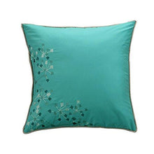 Load image into Gallery viewer, Chic Home 8-Piece Floral Embroidered Comforter Set, Queen, Gray and Blue
