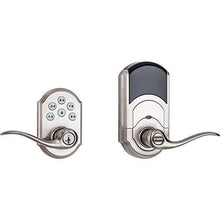 Load image into Gallery viewer, Kwikset 99120-037 SmartCode 912 Z-Wave Plus Keyless Entry Electronic Deadbolt with Tustin Lever Featuring SmartKey Security, Satin Nickel