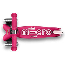 Load image into Gallery viewer, Micro Kickboard - Mini Deluxe LED - Three Wheeled, Lean-to-Steer Swiss-Designed Micro Scooter for Toddlers & Children with Motion-Activated Light-Up Wheels for Ages 2-5 (Pink)