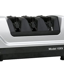 Load image into Gallery viewer, Chef'sChoice Trizor XV EdgeSelect Professional Electric Knife Straight and Serrated Knives Diamond Abrasives Patented Sharpening System, 3-stage, Gray