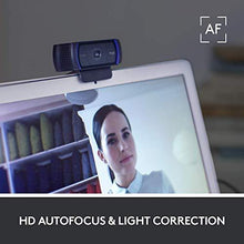 Load image into Gallery viewer, Logitech C920x HD Pro Webcam, Full HD 1080p/30fps Video Calling, Clear Stereo Audio, HD Light Correction, Works with Skype, Zoom, FaceTime, Hangouts, PC/Mac/Laptop/Macbook/Tablet - Black