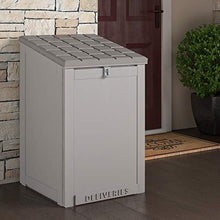 Load image into Gallery viewer, Cosco Outdoor Living 88333GCG1E, Large Lockable Package Delivery and Storage Box, 6.3 Cubic feet, Light Gray BoxGuard