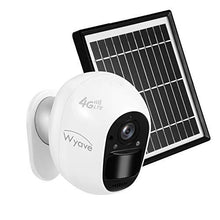 Load image into Gallery viewer, 4G LTE Outdoor Battery and Solar-Powered Cellular Security Camera,SIM Card Included,1080P Night Vision, PIR Motion Detection,No WiFi or Wire Needed-Wyave