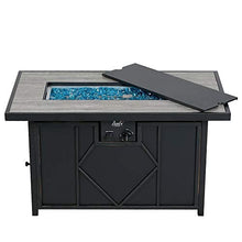 Load image into Gallery viewer, BALI OUTDOORS Fire Pit Propane Gas FirePit Table Rectangular Tabletop 42in 60,000BTU