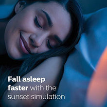 Load image into Gallery viewer, Philips SmartSleep Wake-up Light, Colored Sunrise and Sunset Simulation, 5 Natural Sounds, FM Radio & Reading Lamp, Tap Snooze, HF3520/60