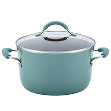 Load image into Gallery viewer, Rachael Ray Cucina Nonstick Cookware Pots and Pans Set, 12 Piece, Agave Blue