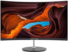 Load image into Gallery viewer, Sceptre Curved 27" 75Hz LED Monitor HDMI VGA Build-In Speakers, EDGE-LESS Metal Black 2019 (C275W-1920RN)