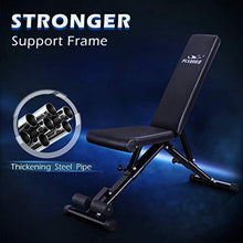 Load image into Gallery viewer, FLYBIRD Weight Bench, Adjustable Strength Training Bench for Full Body Workout with Fast Folding- 2021 Version