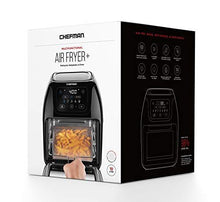 Load image into Gallery viewer, Chefman Multifunctional Digital Air Fryer+ Rotisserie, Dehydrator, Convection Oven, 14 Touch Screen Presets Fry, Roast, Dehydrate & Bake, Auto Shutoff, Accessories Included, XL 10L Family Size