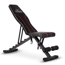 Load image into Gallery viewer, FLYBIRD Adjustable Bench,Utility Weight Bench for Full Body Workout- Multi-Purpose Foldable incline/decline Bench (Black)