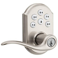 Load image into Gallery viewer, Kwikset 99120-037 SmartCode 912 Z-Wave Plus Keyless Entry Electronic Deadbolt with Tustin Lever Featuring SmartKey Security, Satin Nickel