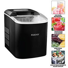 Load image into Gallery viewer, Igloo ICEB26BK Portable Electric Countertop 26-Pound Automatic Ice Maker, Black