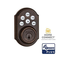 Load image into Gallery viewer, Kwikset 99100-079 SmartCode 910 Traditional Smart Keypad Electronic Deadbolt Door Lock with SmartKey Security and Z-Wave Plus, Venetian Bronze